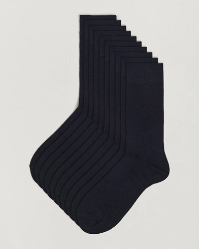 Homme |  |  | 10-Pack Solid Care of Carl Sock Navy
