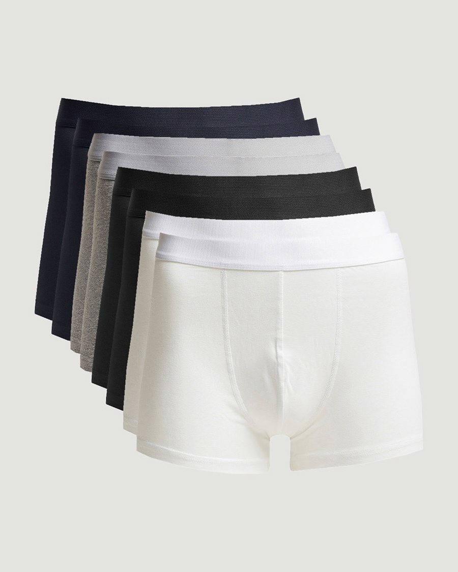 Bread & Boxers 8-Pack Boxer Brief White/Black/Grey/Navy – Blanc