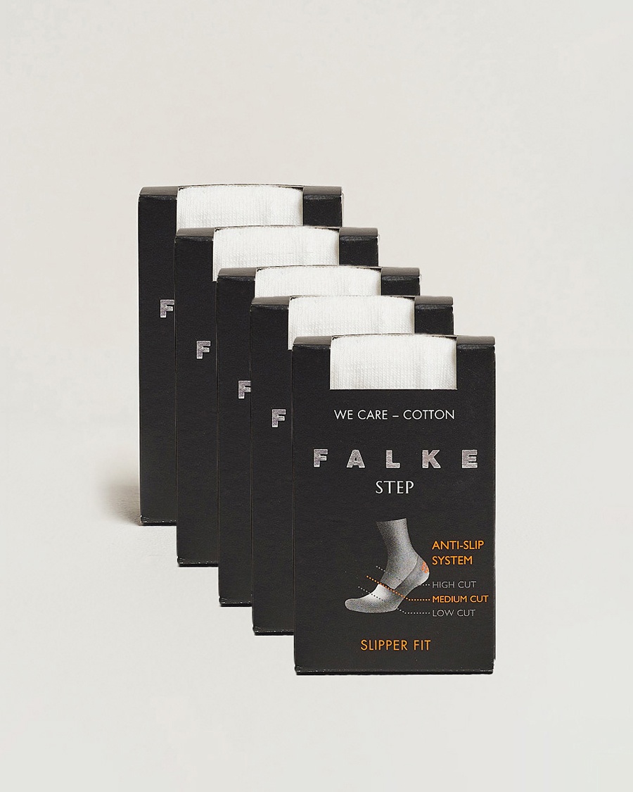 Falke 5-pack Step In Box Loafer Socks White – Blanc