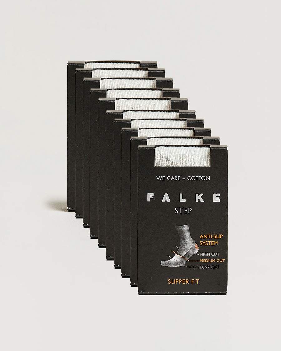 Falke 10-pack Step In Box Loafer Socks White – Blanc