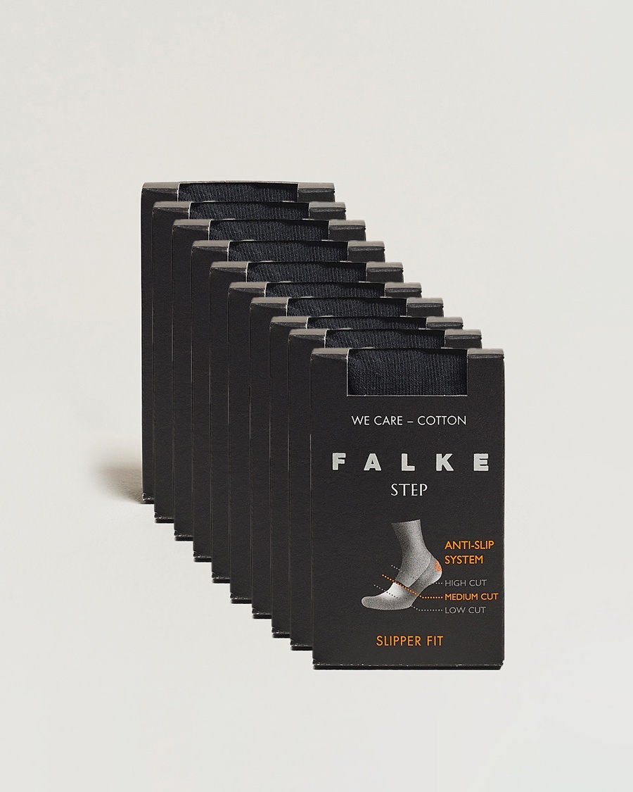 Falke 10-pack Step In Box Loafer Socks Black – Noir