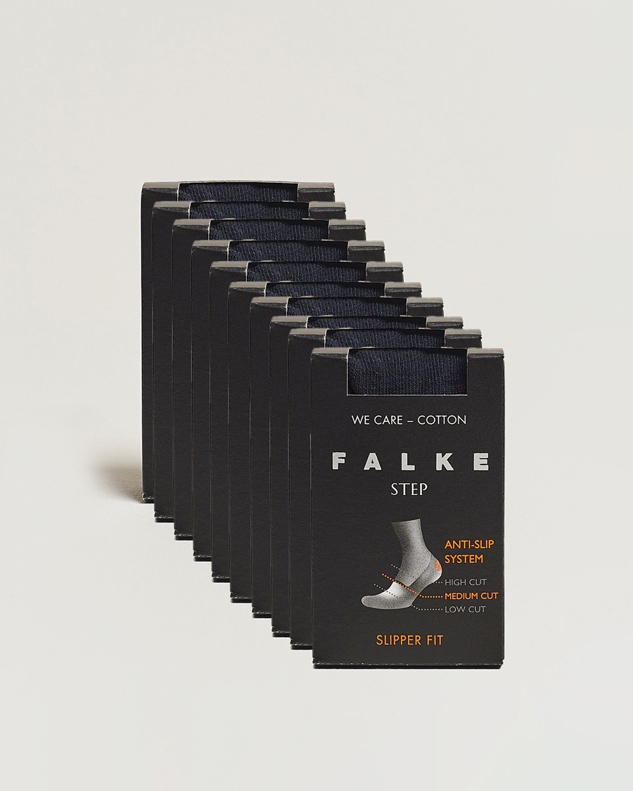 Falke 10-pack Step In Box Loafer Socks Navy – Bleu