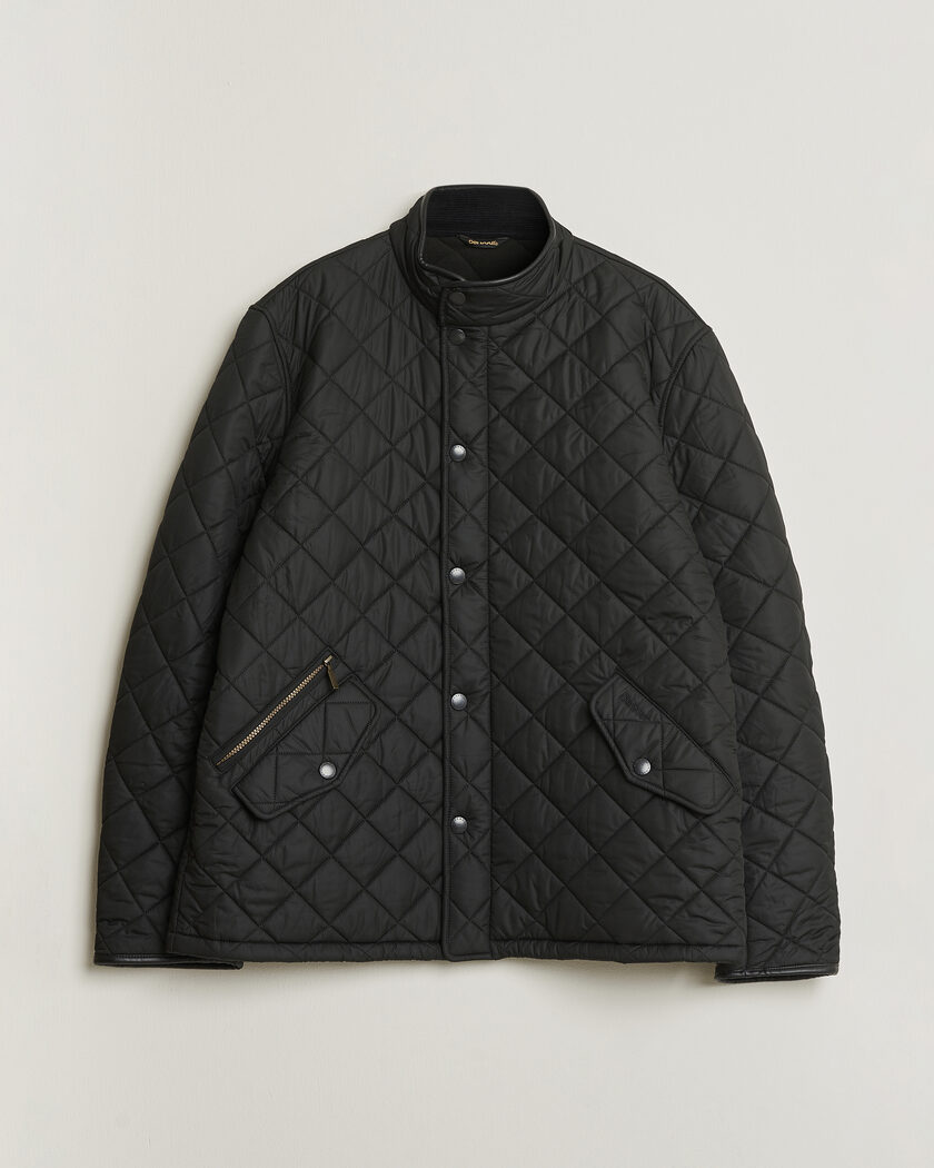 Pre-owned Barbour Lifestyle Powell Quilted Jacket Black XXL – Noir