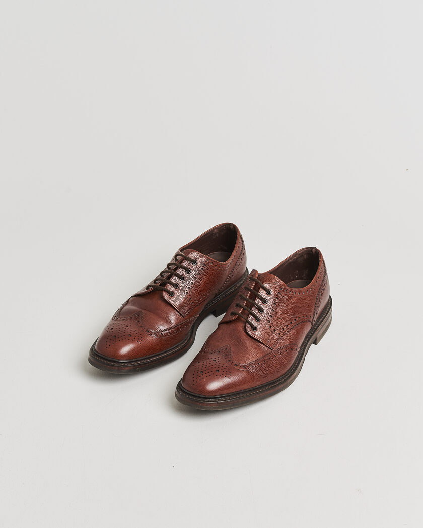 Pre-owned Loake 1880 Badminton Brogue Dark Brown Grain UK10,5 - EU44,5 – Marron