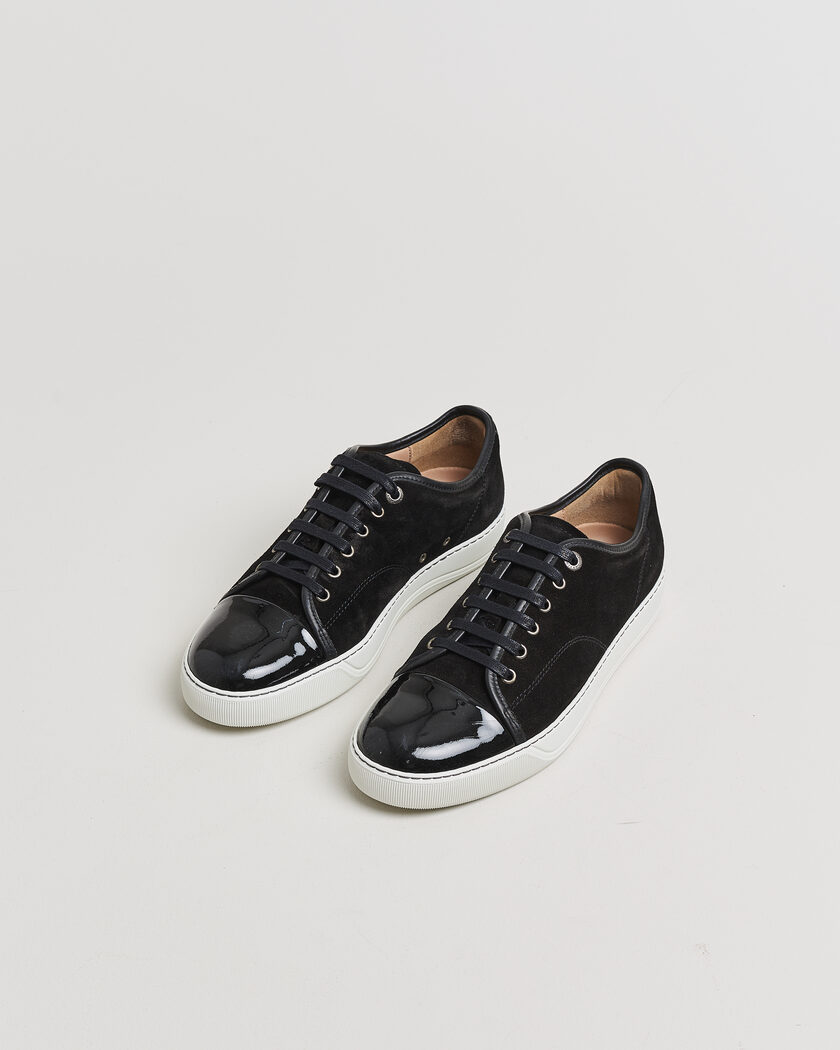 Pre-owned LanvinDBB1 Patent Cap Toe SneakerBlackUK7 - EU41 – Noir
