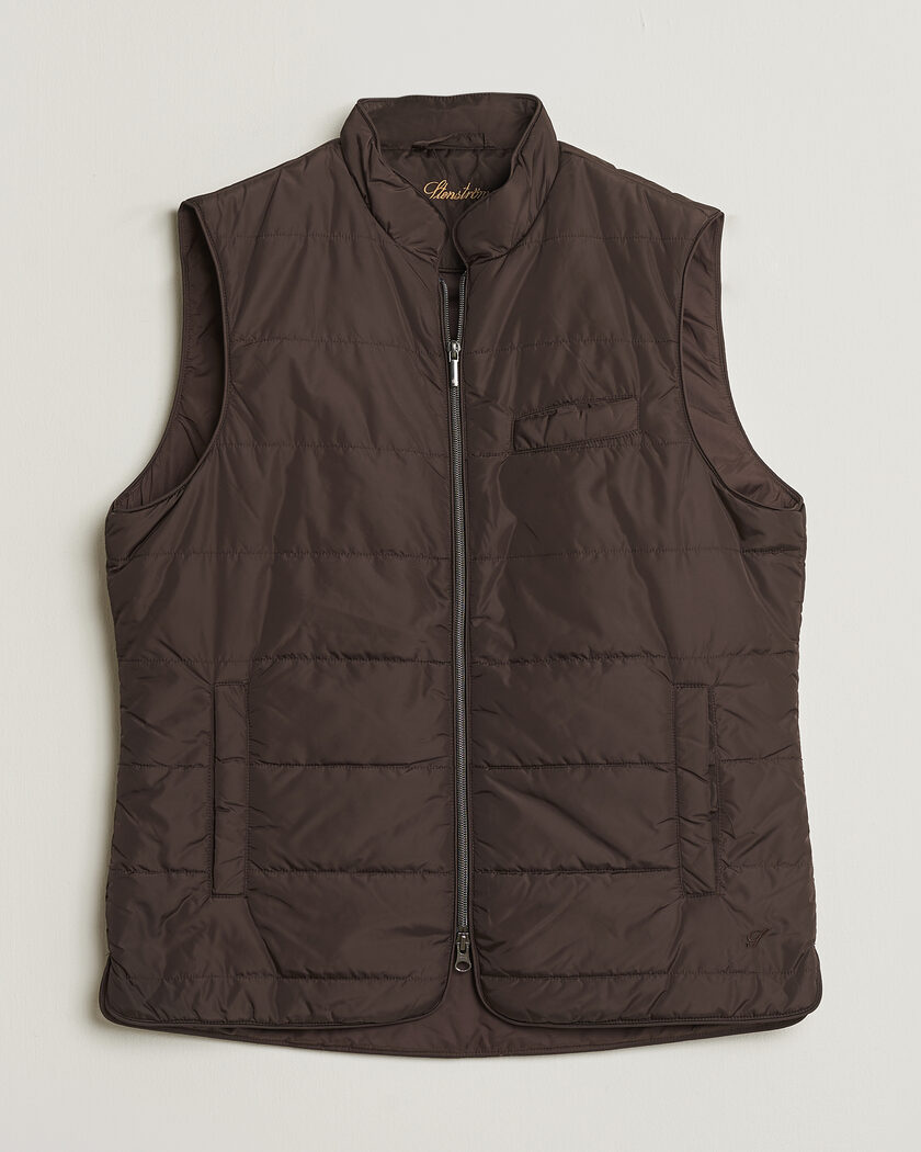 Pre-owned Stenströms Padded Nylon Vest Brown M – Marron