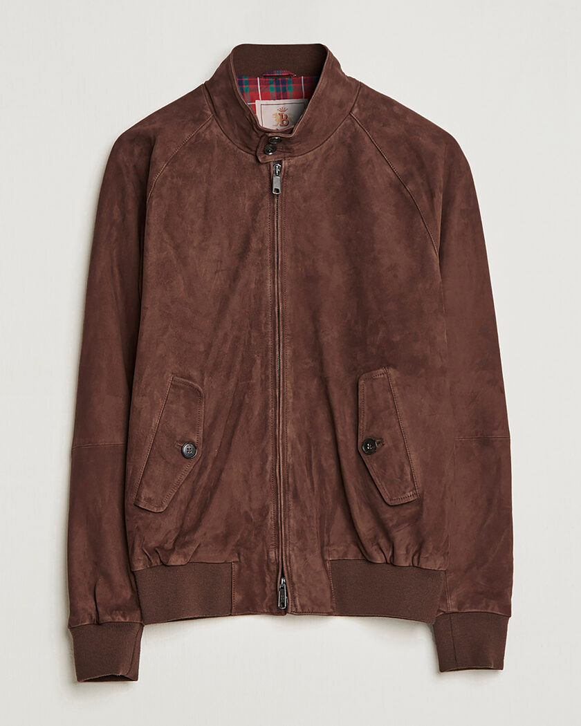 Pre-owned Baracuta G9 Suede Jacket Chocolate UK42 - EU52 – Marron