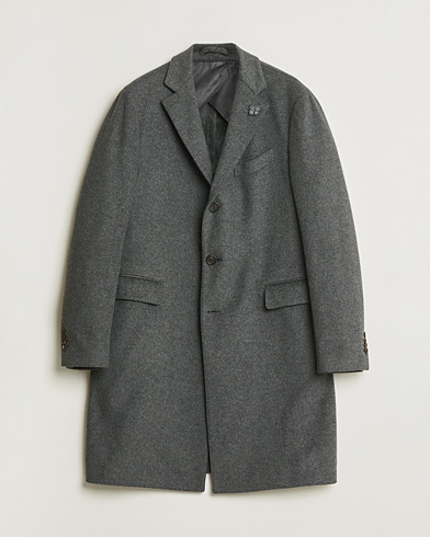 Pre-owned Lardini Wool Coat Grey 56 – Gris