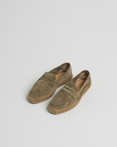 Castañer Nacho Casual Suede Loafers Verde Bosque – Vert