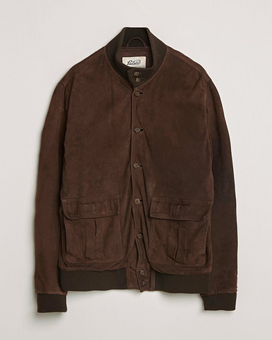 Pre-owned Valstar Valstarino Suede Jacket Dark Brown 54 – Marron