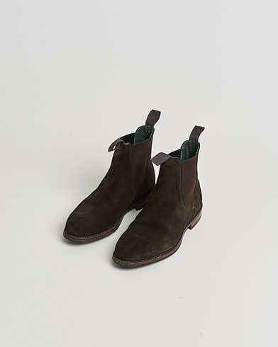 Pre-owned Drake's Chelsea Boot Brown Suede UK9 - EU43 – Marron