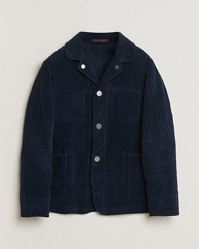 Pre-owned The Gigi Corduroy Overshirt Navy 48 – Bleu