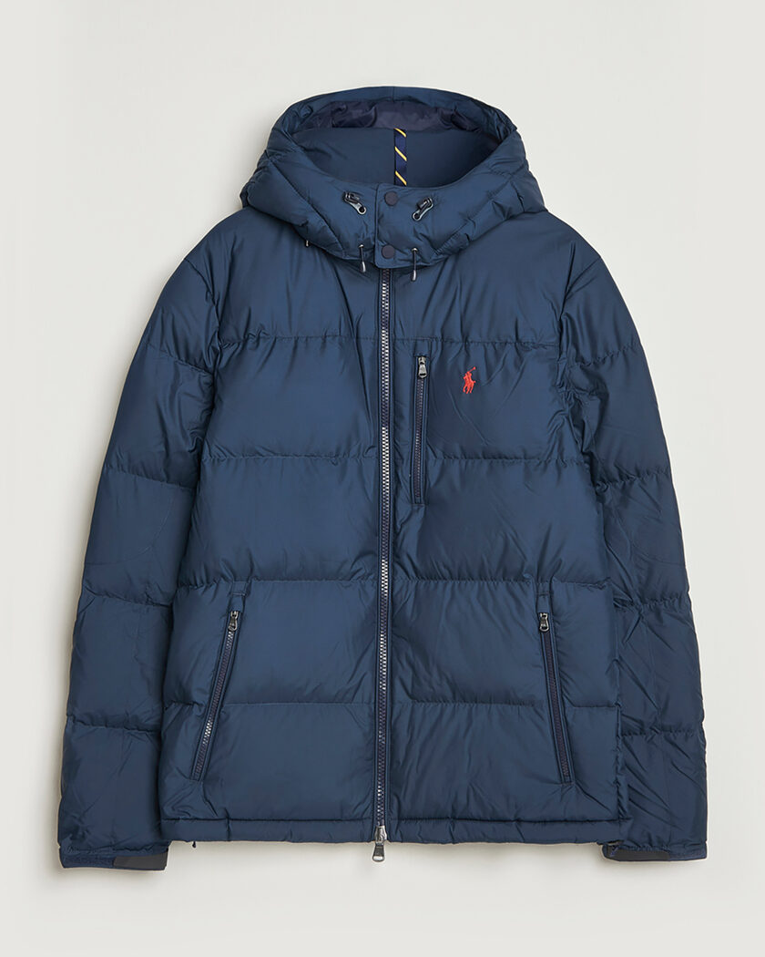 Pre-owned Polo Ralph Lauren Gorham Down Jacket Collection Navy S – Bleu