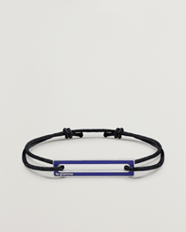 LE GRAMME Lacquered Cord Bracelet Royal Blue
