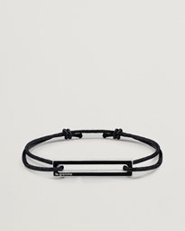 LE GRAMME Lacquered Cord Bracelet Black