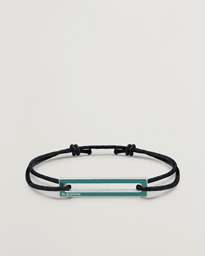 LE GRAMME Lacquered Cord Bracelet Green