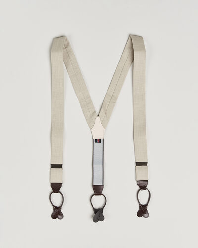 Albert Thurston Linen Braces Natural