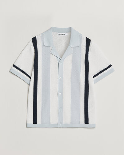 J.Lindeberg Remus Knitted Resort Shirt Skywriting