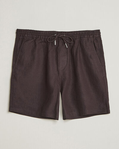 NN07 Gregor Linen Drawstring Shorts Dusky Port