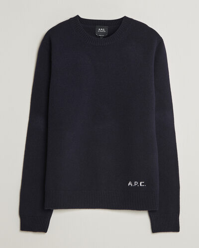 A.P.C. Edmond Wool Knitted Sweater Dark Navy