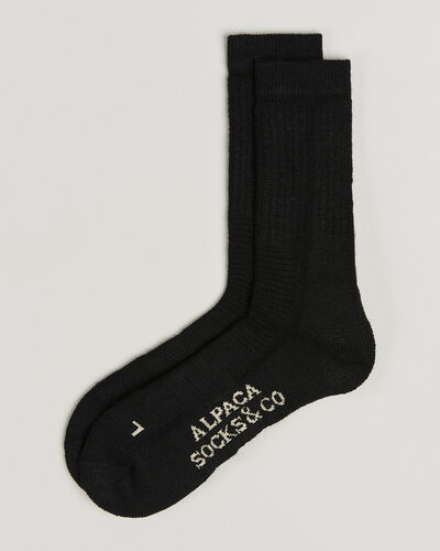 Alpacasocks & Co 2-Pack Heavy Alpacka Wool Socks Black