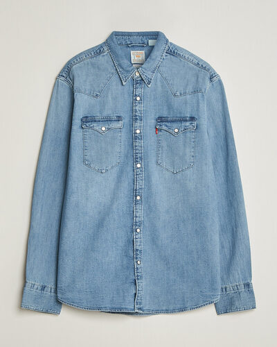 Levi's Barstow Western Standard Shirt Blue Sky Mountain Light