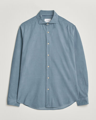 Eton Casual Fit Corduroy Shirt Blue