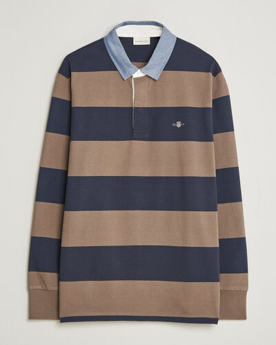 Gant Chambray Barstriped Rugger Faded Taupe