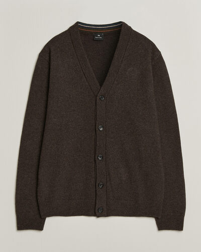 PS Paul Smith Wool Knitted Cardigan Brown