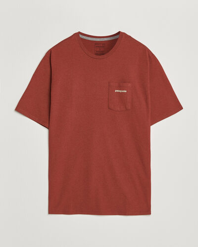 Patagonia Boardshort Logo Pocket Responsibili T-Shirt Rusty Red