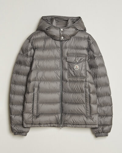 Moncler Verith Hooded Down Jacket Grey