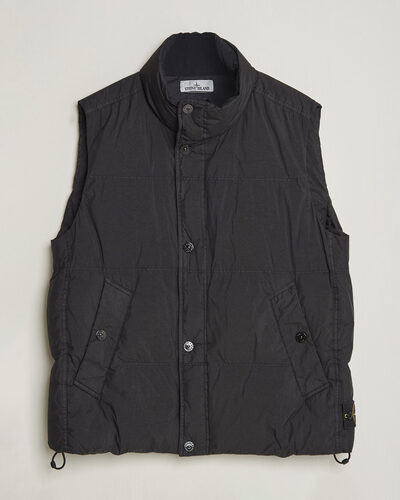 Stone Island Crinkle Reps Down Vest Black
