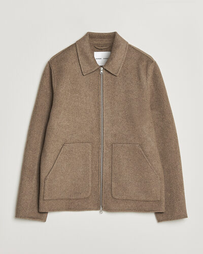 Samsøe Samsøe Paulo Wool Shirt Jacket Lead Gray Melange