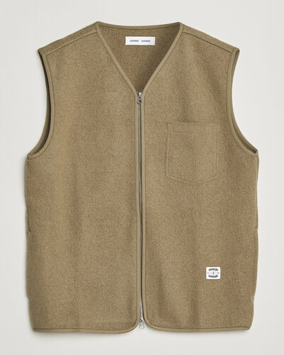 Samsøe Samsøe Hannes Boiled Wool Vest Lead Gray