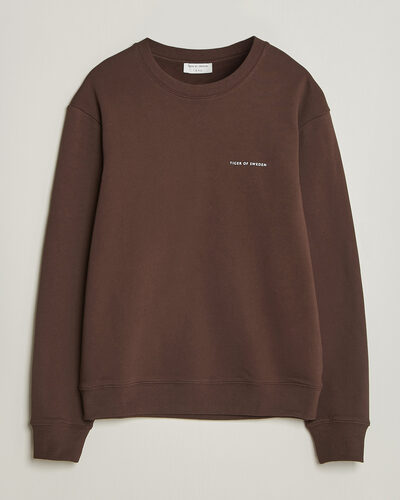 Tiger of Sweden Emerson Crew Neck Sweatshirt Dark Mahogany