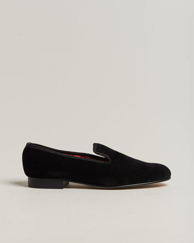 Bowhill & Elliott Plain Albert Pump Black Velvet