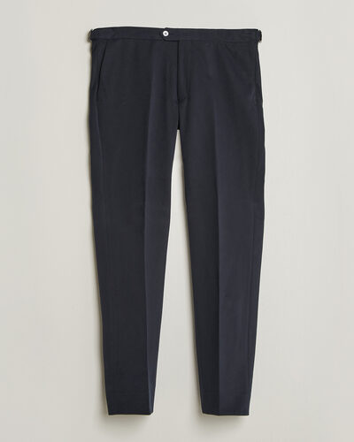 Oscar Jacobson Dandy Brushed Cotton Trousers Blue