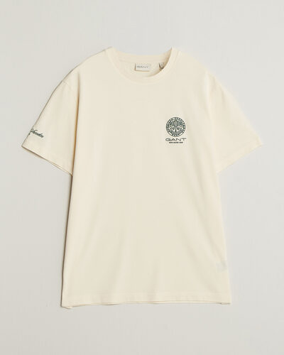 Gant Tournament Crew Neck T-Shirt Cream
