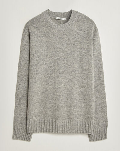 A Day's March Marlow Lambswool Sweater Grey Melange