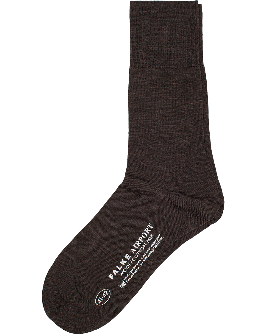 Homme | Sous-Vêtements Et Chaussettes | Falke | Airport Socks Dark Brown Melange