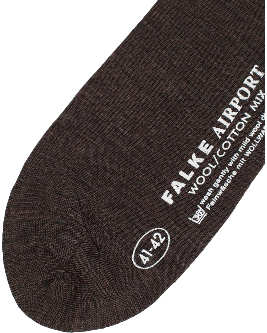 Homme | Sous-Vêtements Et Chaussettes | Falke | Airport Socks Dark Brown Melange