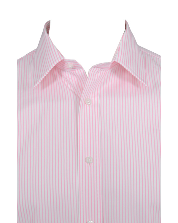 Homme | Chemises | Oscar of Sweden | Slim Fit Skjorta Randig Rosa