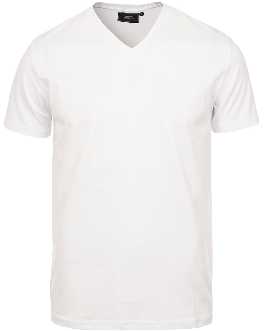 Homme | T-shirts | Boomerang | Jarl V-Neck T-Shirt White