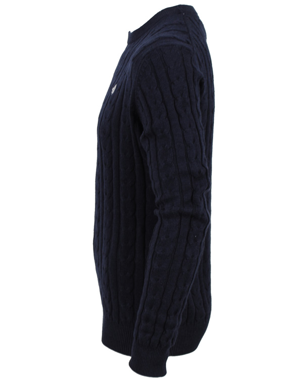 Homme | Pulls Et Tricots | Morris | Biarritz Cable Pullover Navy