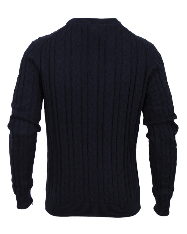 Homme | Pulls Et Tricots | Morris | Biarritz Cable Pullover Navy