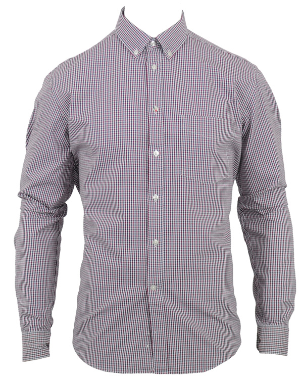 Homme | Chemises | Boomerang | Kjell Gingham Oxford Shirt Beetroot