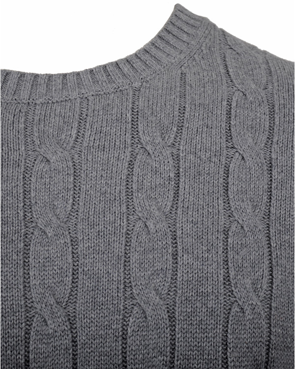 Homme | Pulls Et Tricots | Tommy Hilfiger | Classic Cable C-Nk Cf Silver Fog