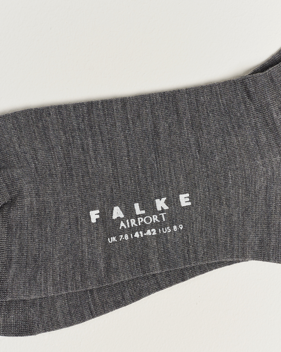 Homme | Chaussettes Quotidiennes | Falke | Airport Socks Grey Melange