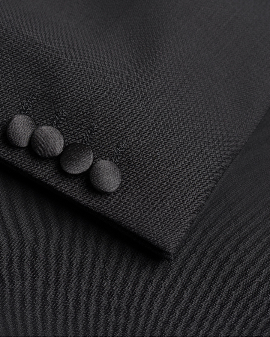 Homme | Blazers | Oscar Jacobson | Frampton Tuxedo Jacket Black