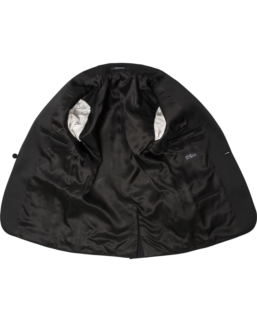 Homme | Blazers | Oscar Jacobson | Frampton Tuxedo Jacket Black